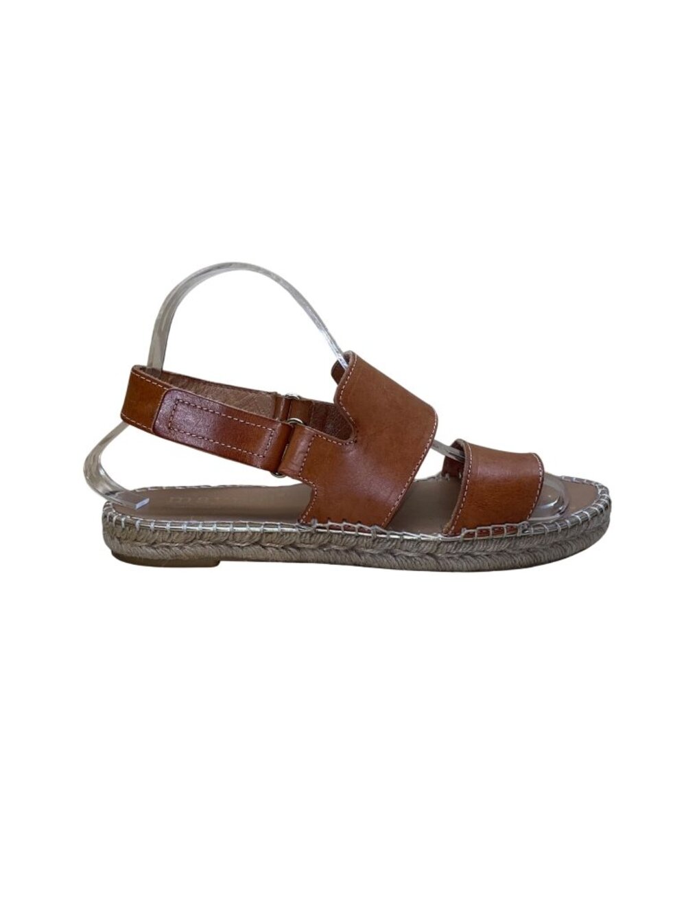Maypol Handmade In Spain  Women’s Brown Leather Espadrille Moos Sandals Size 39